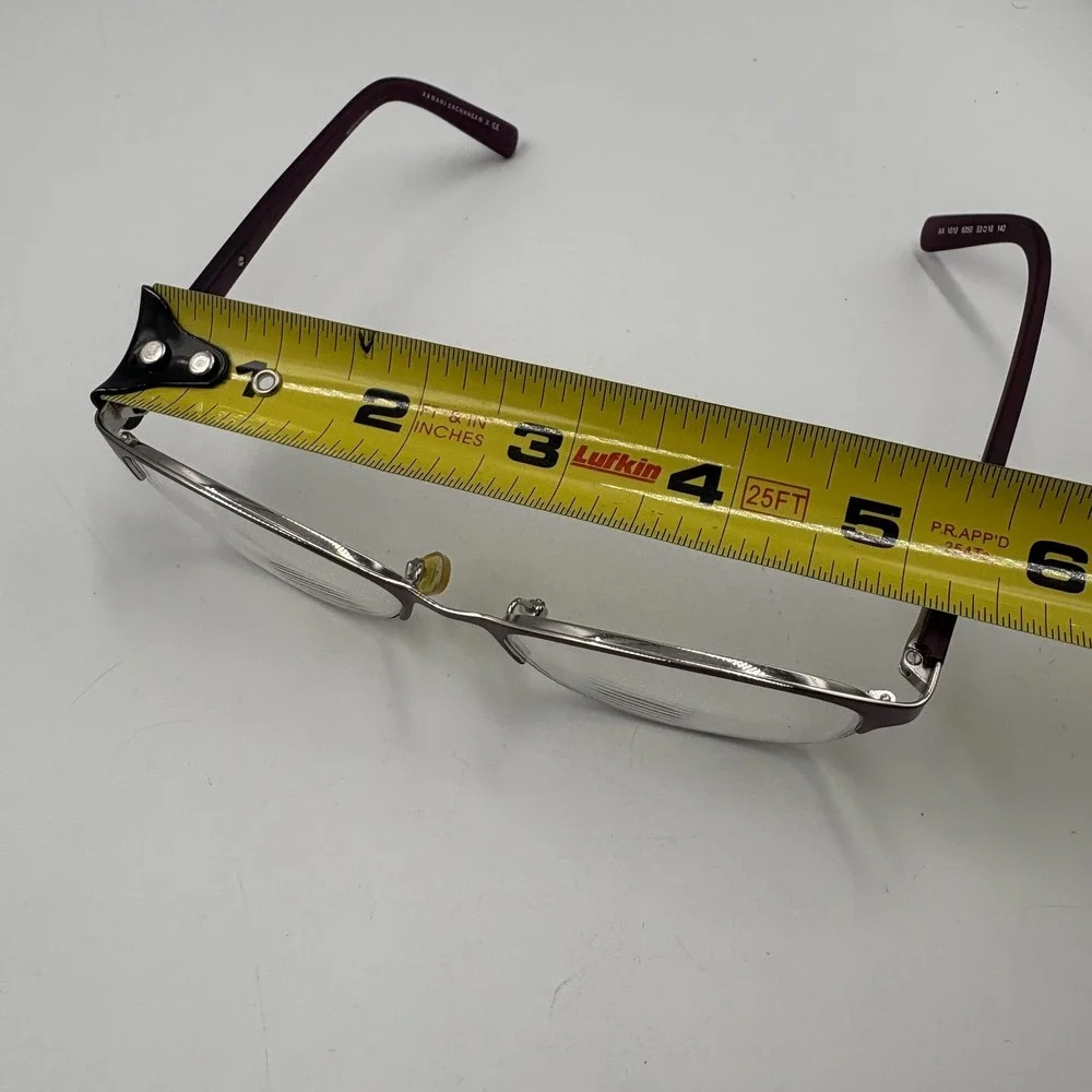 Armani Exchange Glasses Womens Red Square Frames‎ AX 1010 6050 53-16-140 *flaw*